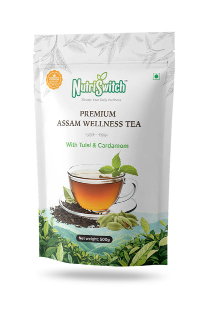 Premium Assam Wellness Tea with Tulsi & Cardamom